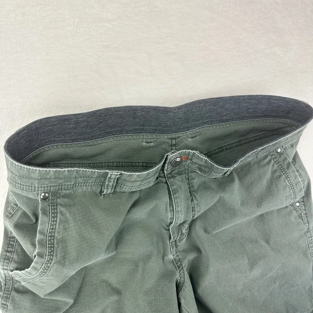 Weatherproof Cargo Shorts Mens 36 Green Beetle Regular Fit‎ Ripstop Cotton Blend